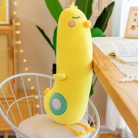 Long Cute Chicken Soft Plush Pillow