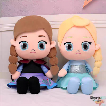 Frozen Anna & Elsa Plush Doll Pair