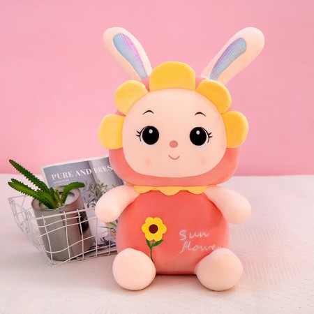 Adorable Sunflower Bunny Plush Toy