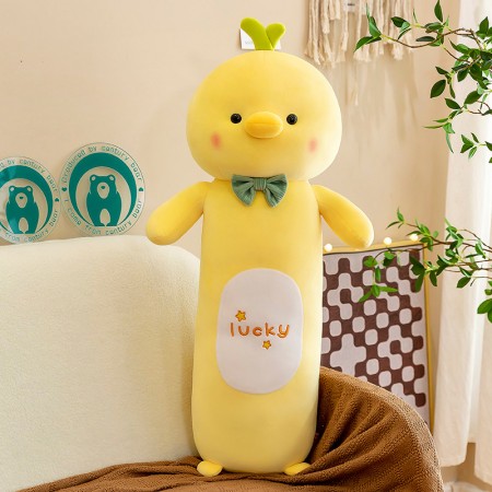 Lucky Duck Long Plush Pillow Toy